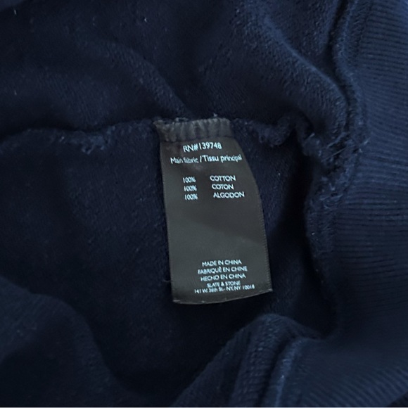 Slate and Stone Sweater Men’s Size L Navy Blue Crew Neck Sweatshirt - Picture 5 of 6